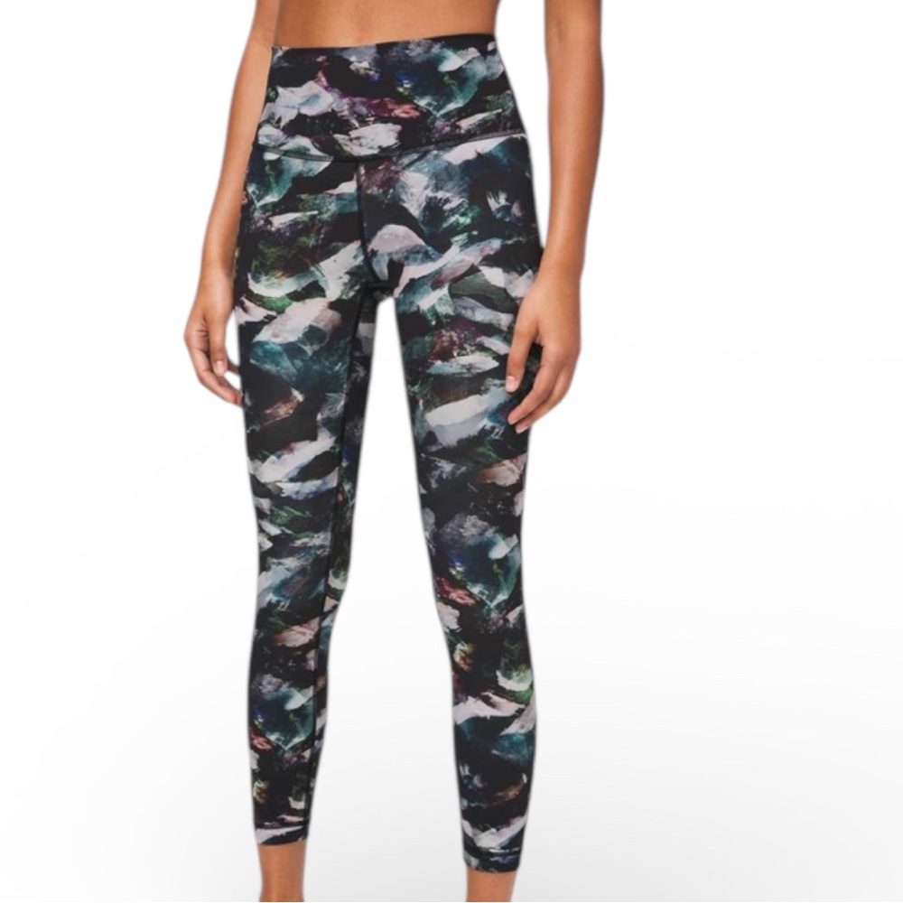 LULULEMON Wunder Under High-Rise Tight 25" in Glacier Camo Starlight Multi (8)